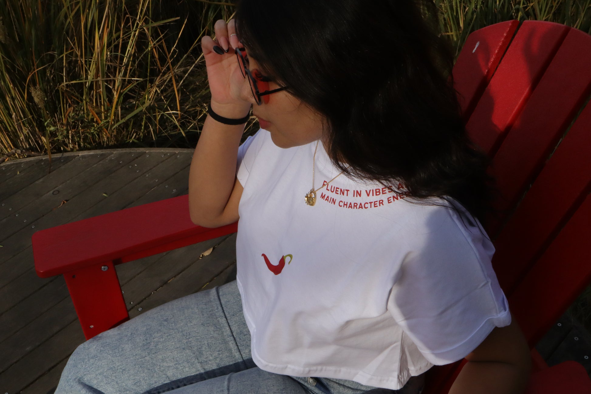 CROP TOP: FLUENT IN VIBES