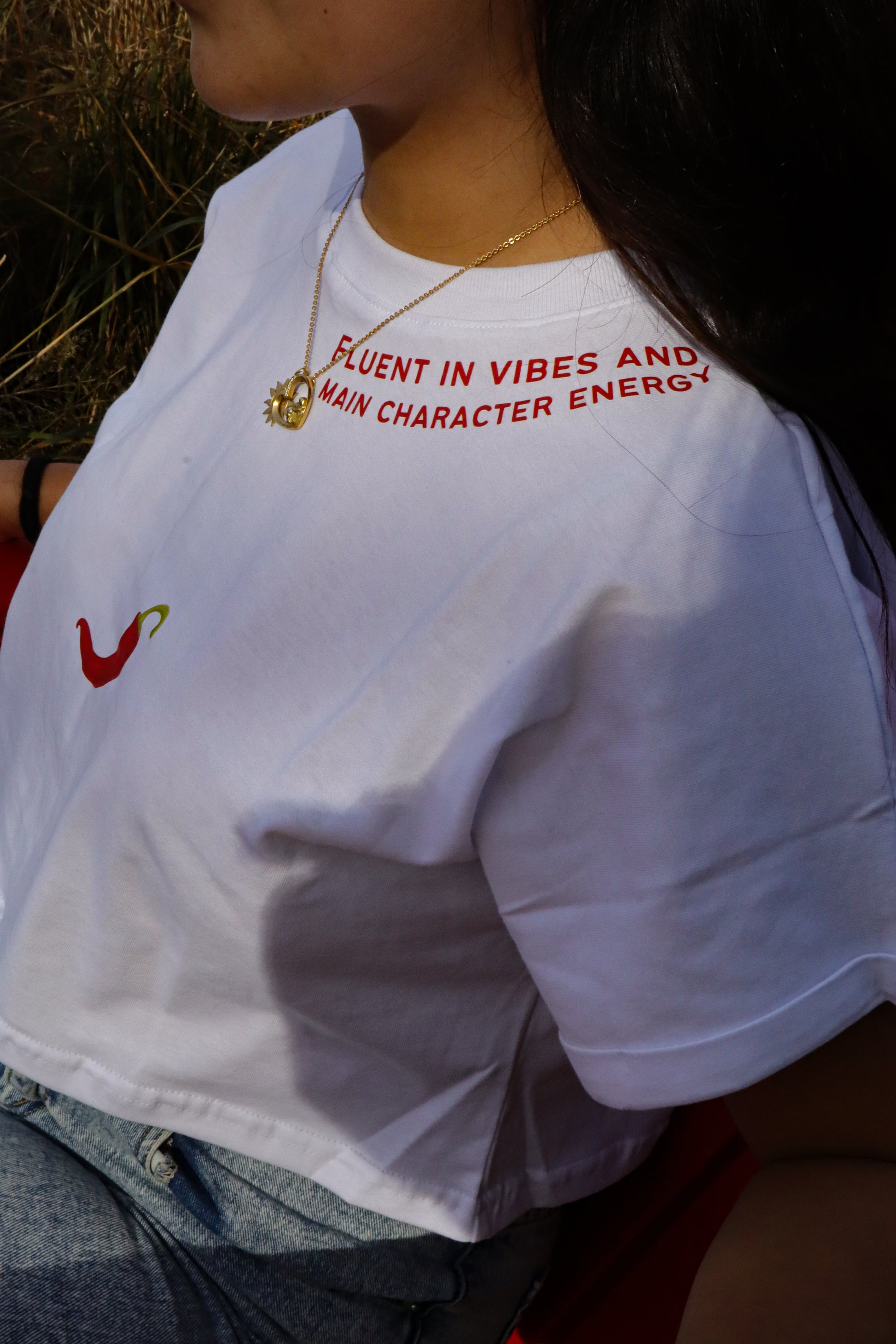 CROP TOP: FLUENT IN VIBES