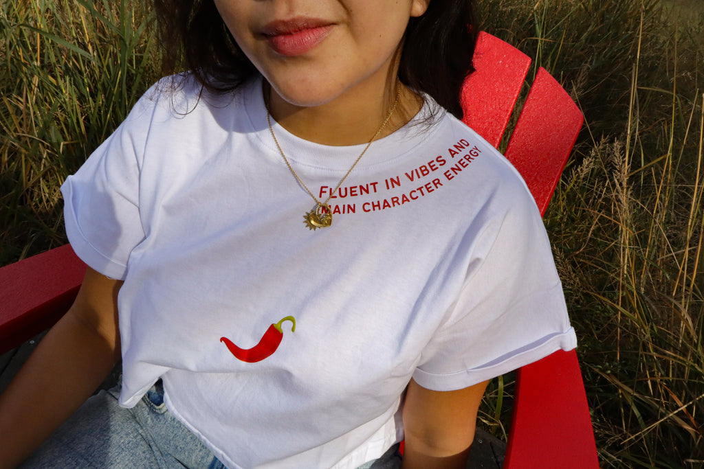 CROP TOP: FLUENT IN VIBES